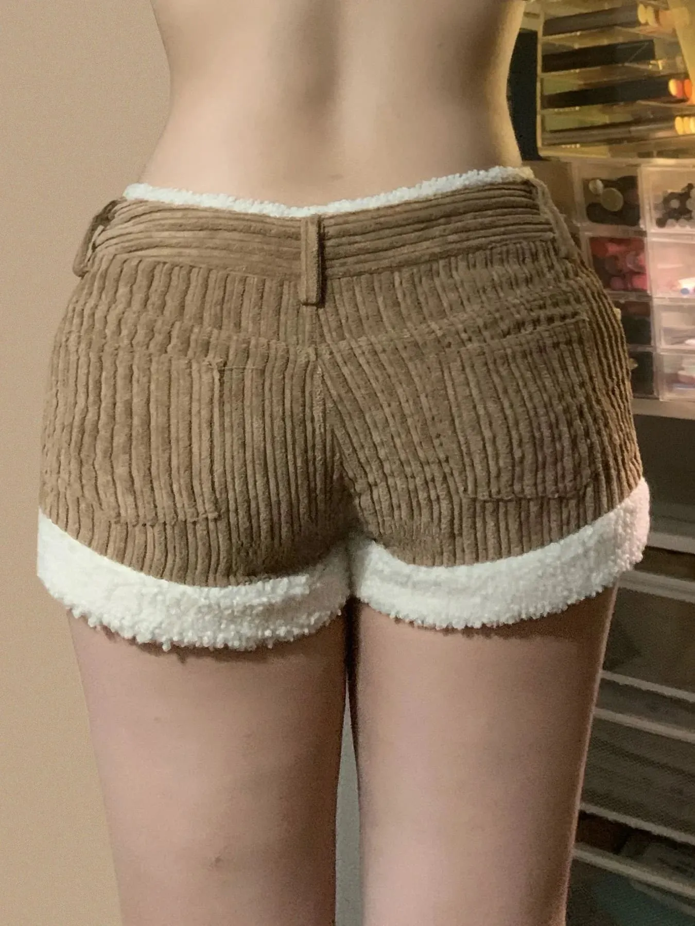 Soft Brown Corduroy Shorts