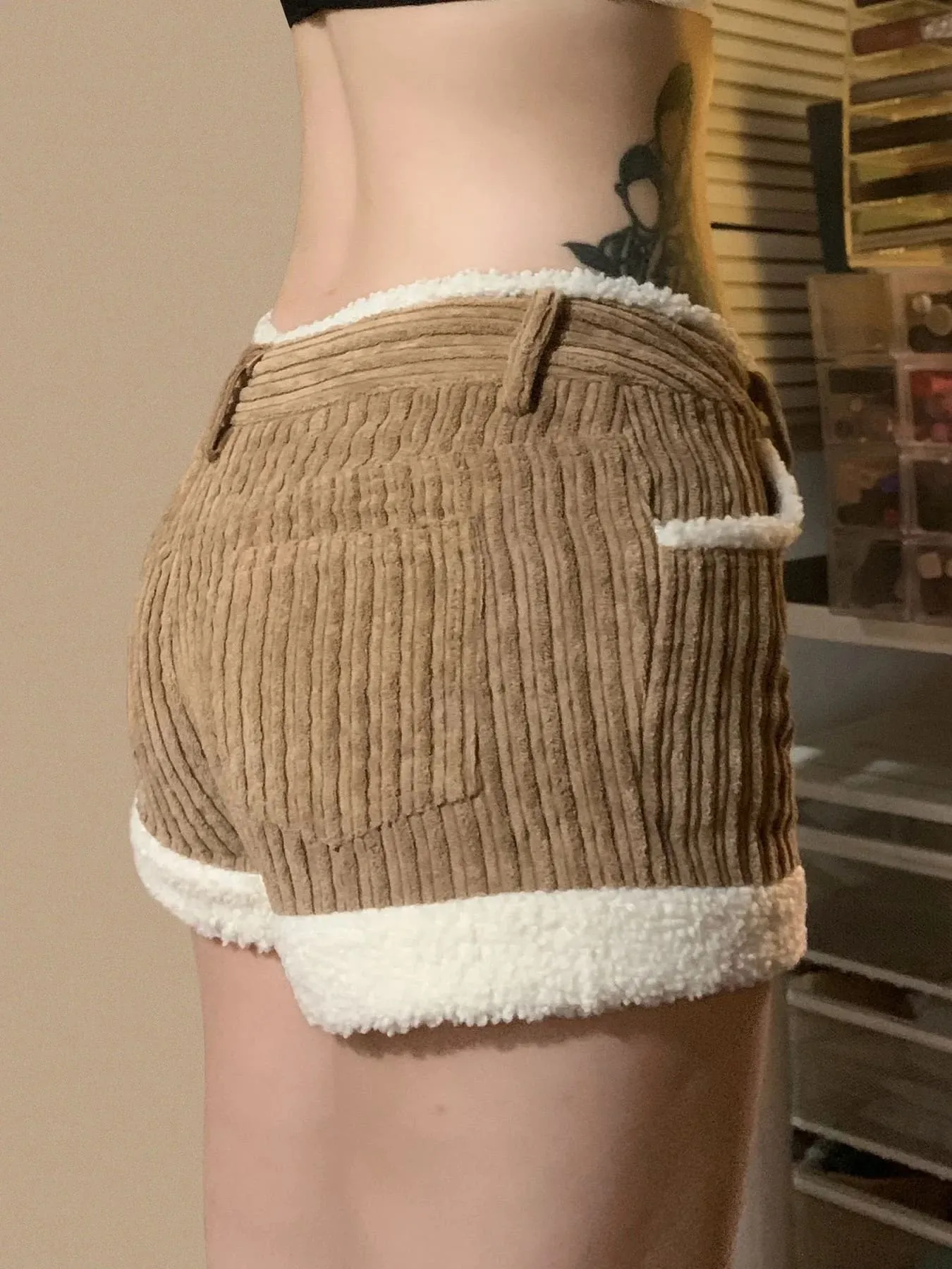 Soft Brown Corduroy Shorts