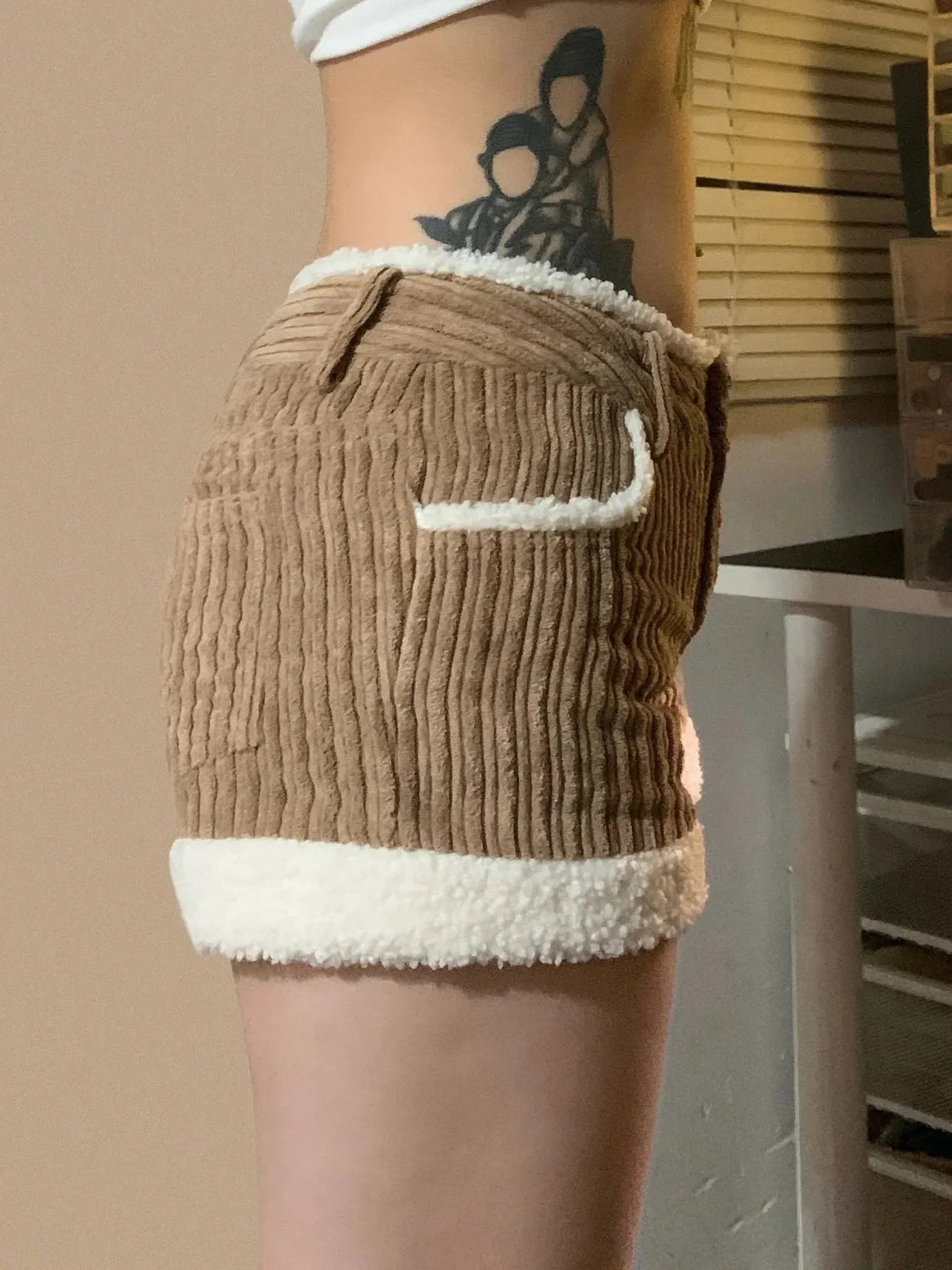 Soft Brown Corduroy Shorts