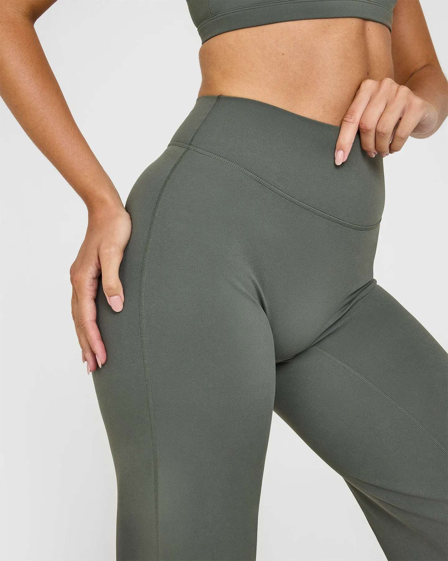 SoftMotion Straight Leg Bottoms | Dark Khaki