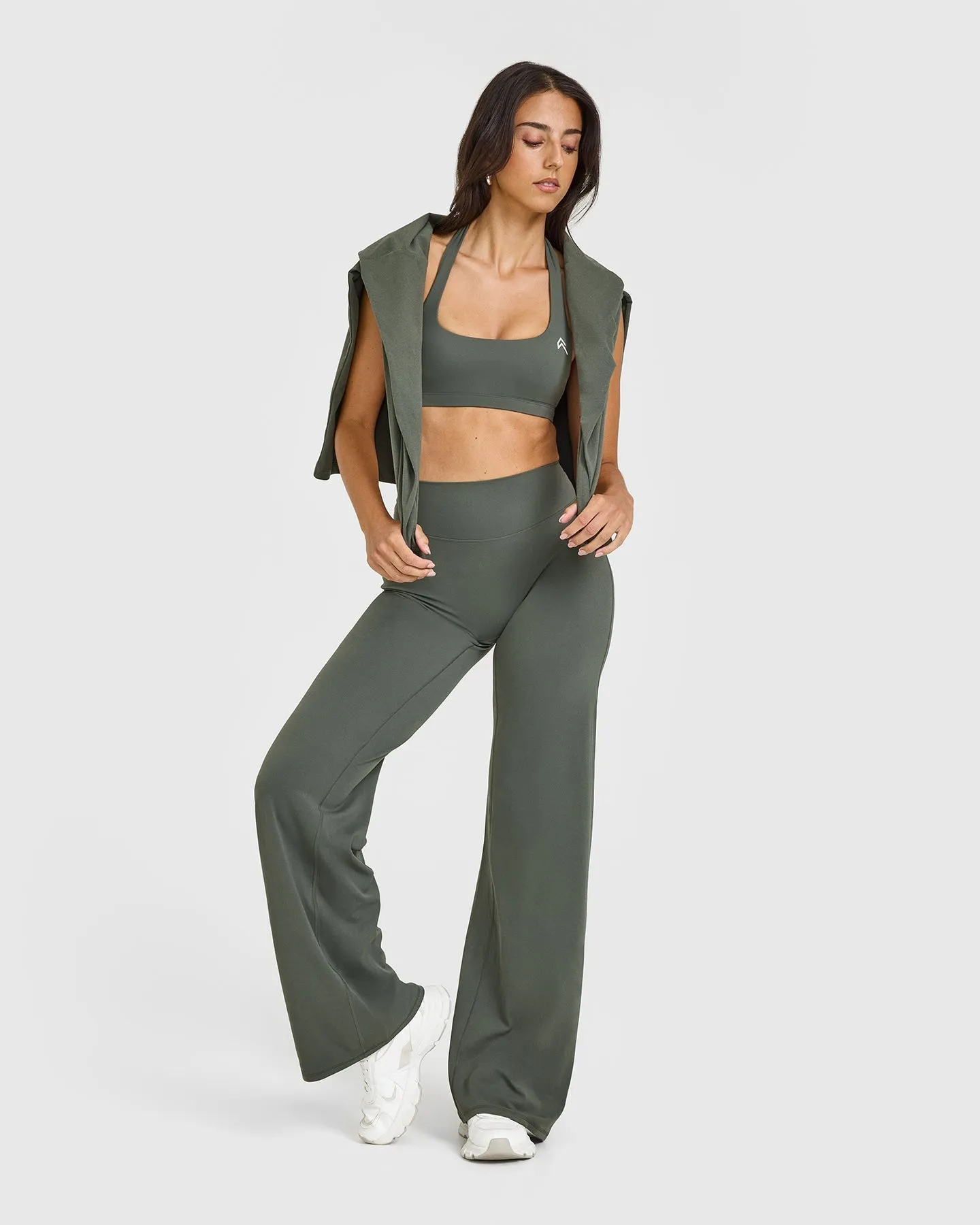 SoftMotion Straight Leg Bottoms | Dark Khaki