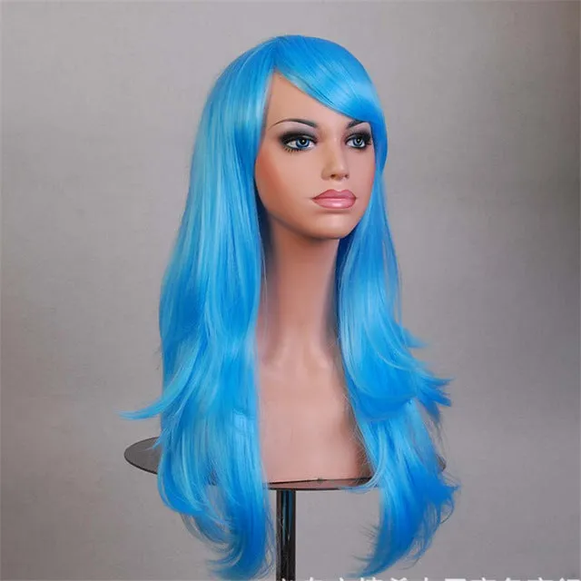 Solid Color Long Wigs
