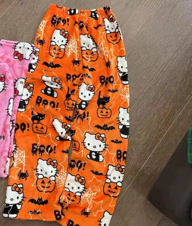 Spooky Kitten Halloween Pajama Pants
