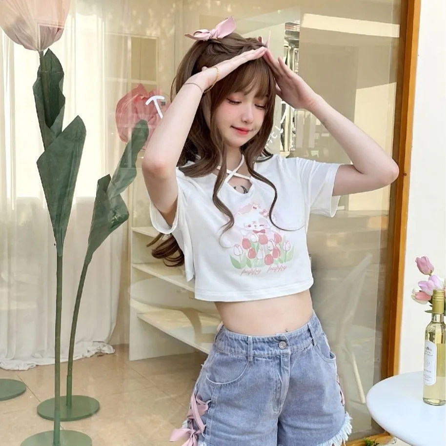 Spring Bunny Crop Top