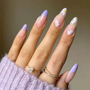 Spring Floral Press On Nails