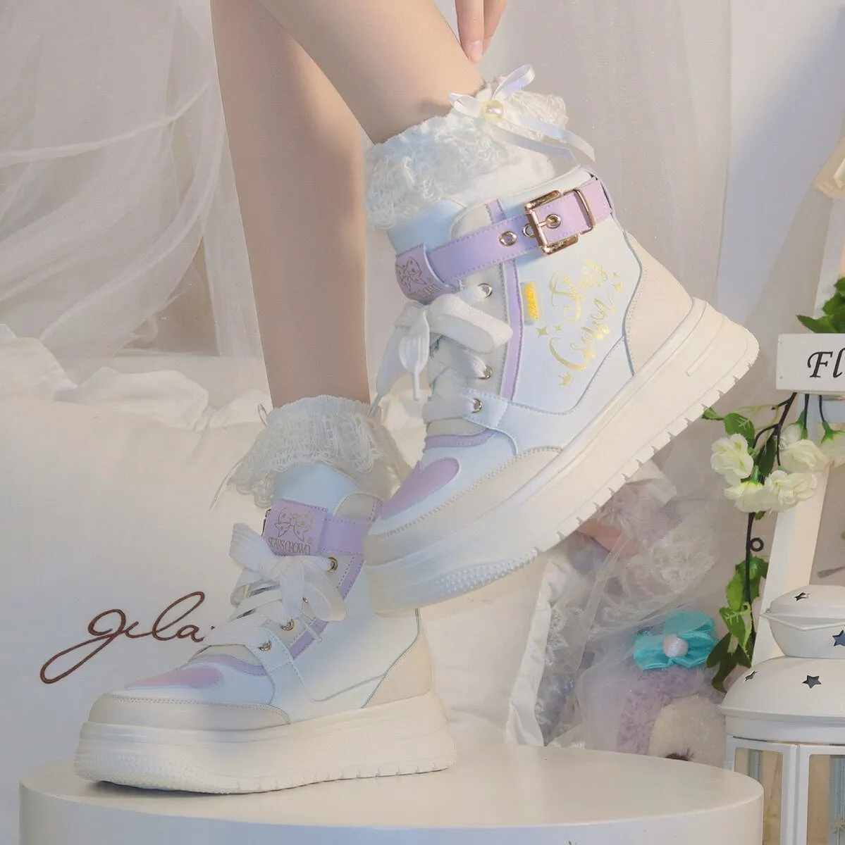 Star Crown Pastel Hi-Tops