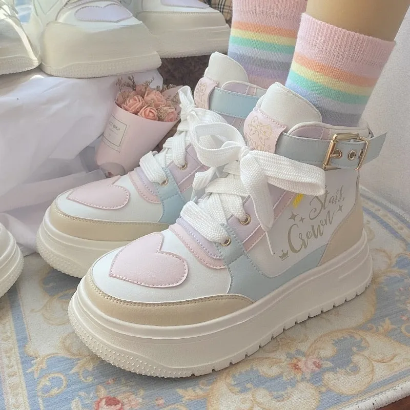 Star Crown Pastel Hi-Tops