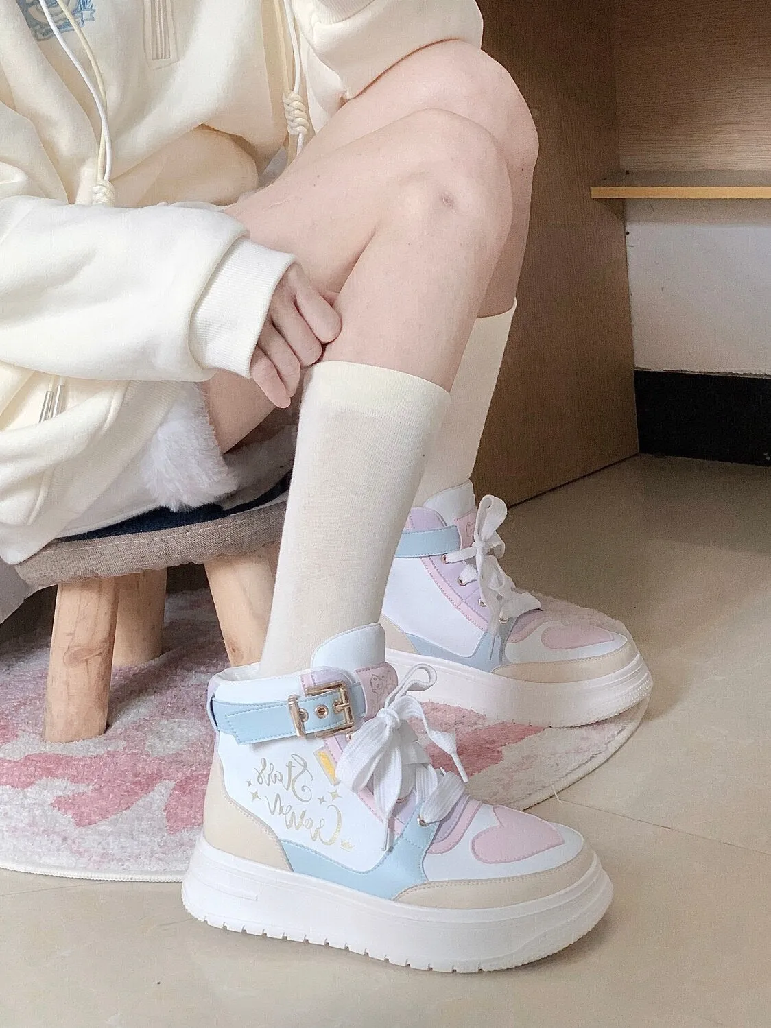 Star Crown Pastel Hi-Tops