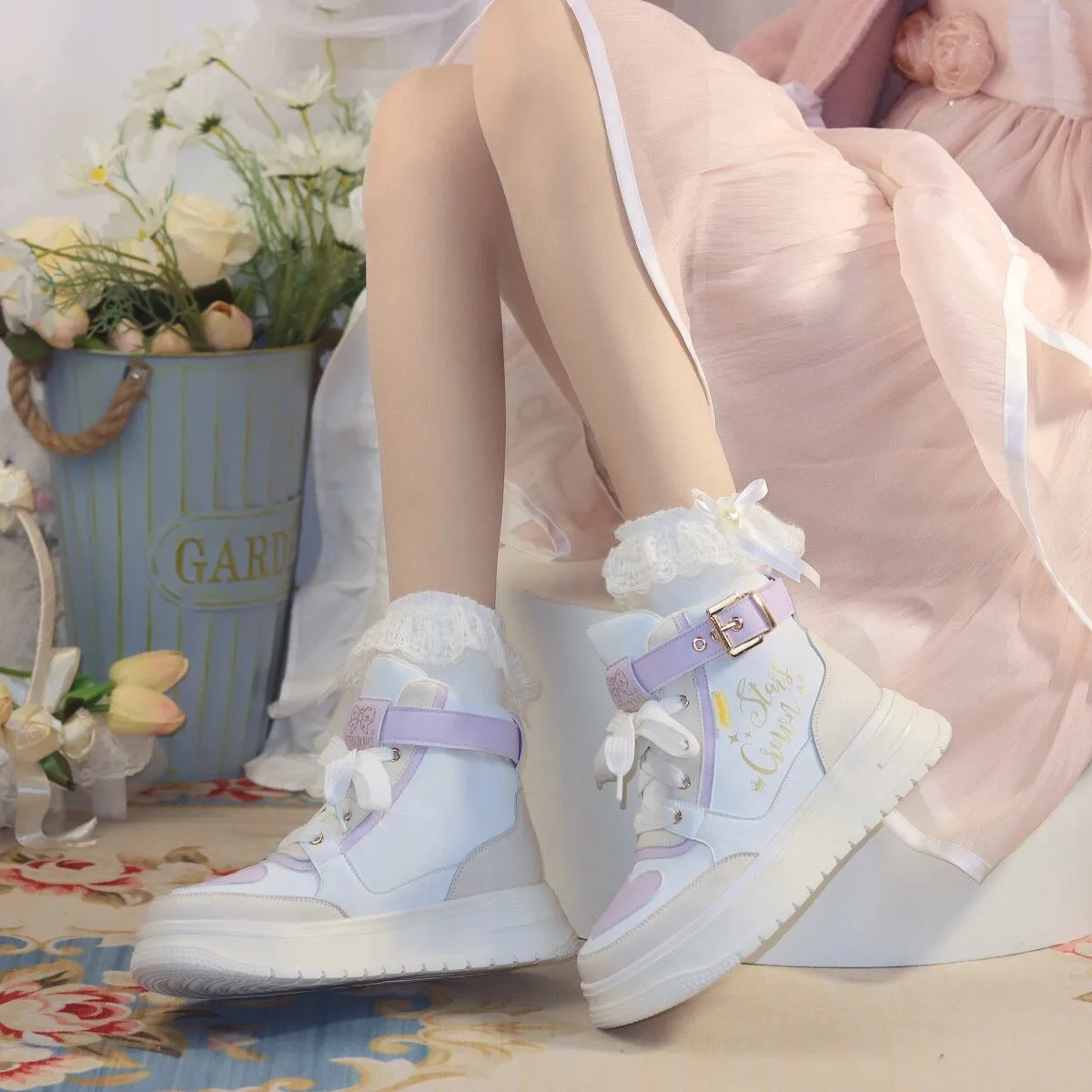 Star Crown Pastel Hi-Tops