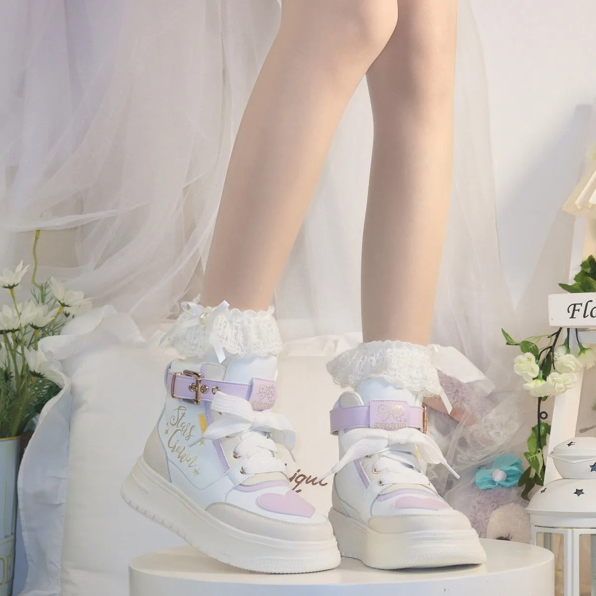 Star Crown Pastel Hi-Tops