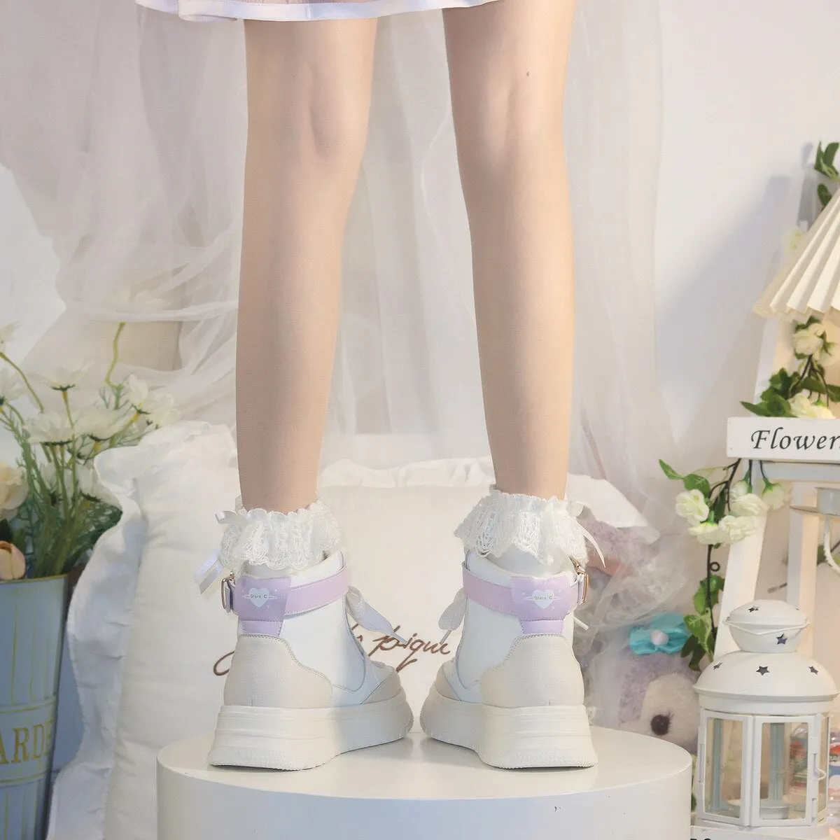 Star Crown Pastel Hi-Tops