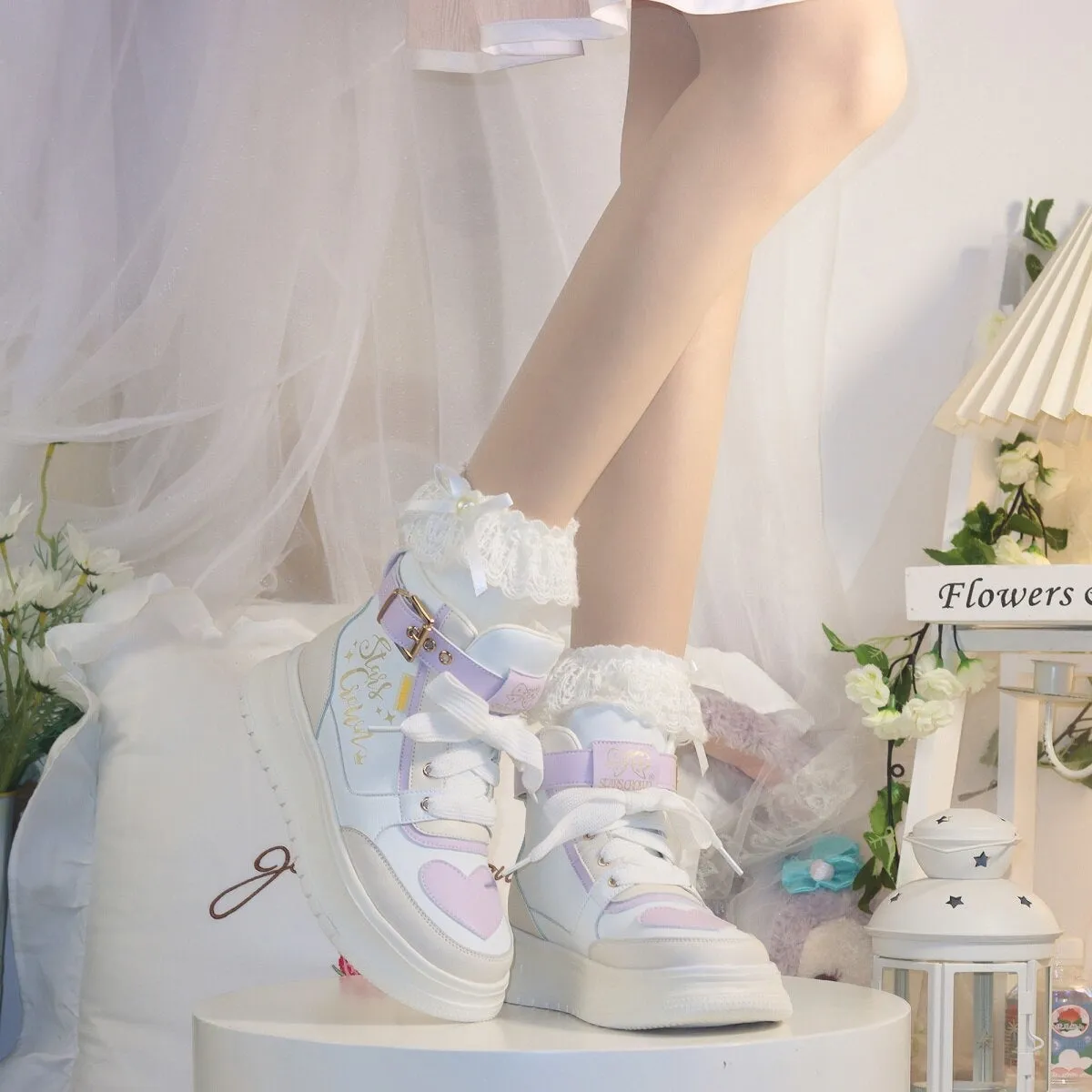 Star Crown Pastel Hi-Tops