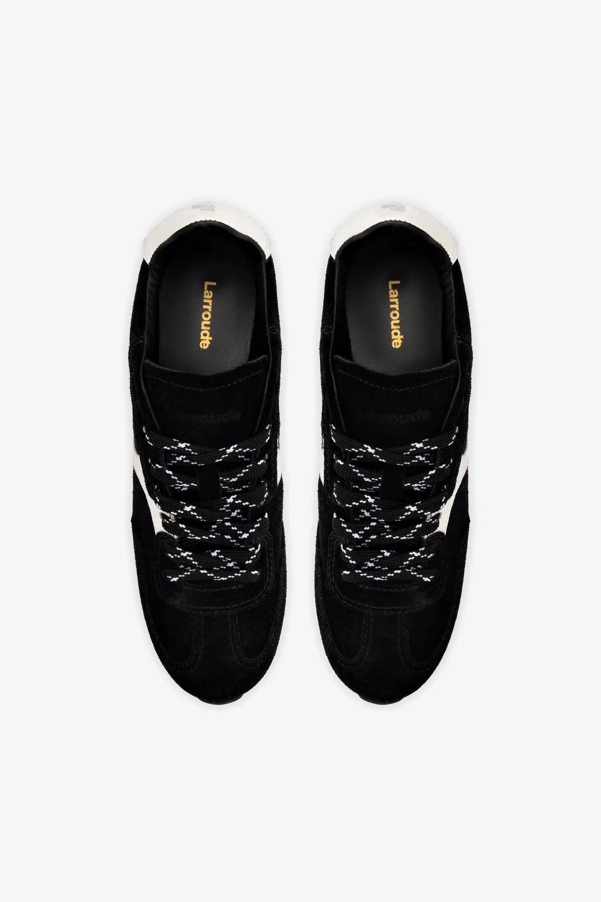 Stella Sneaker In Black Suede