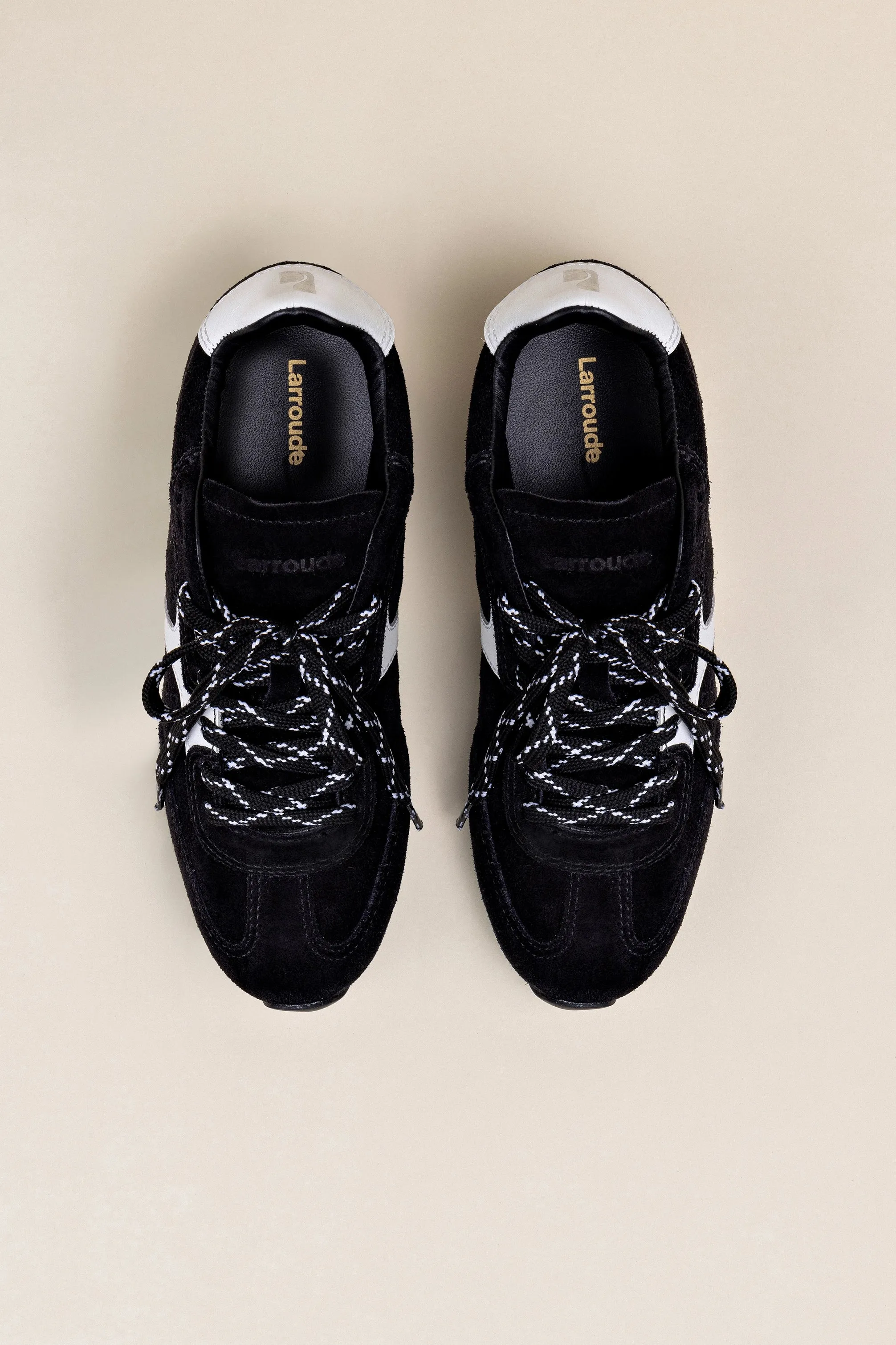 Stella Sneaker In Black Suede