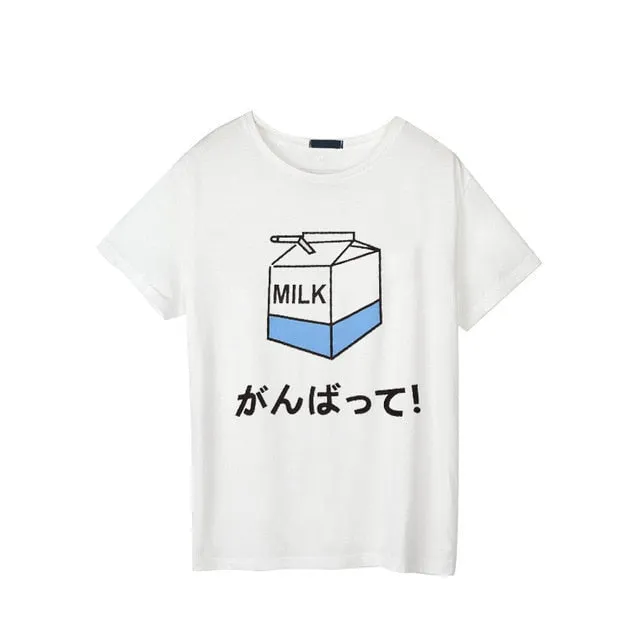 Strawberry Milk Graphic Tee