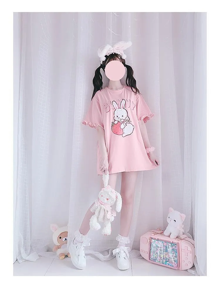 Strawbunny Oversized Tee