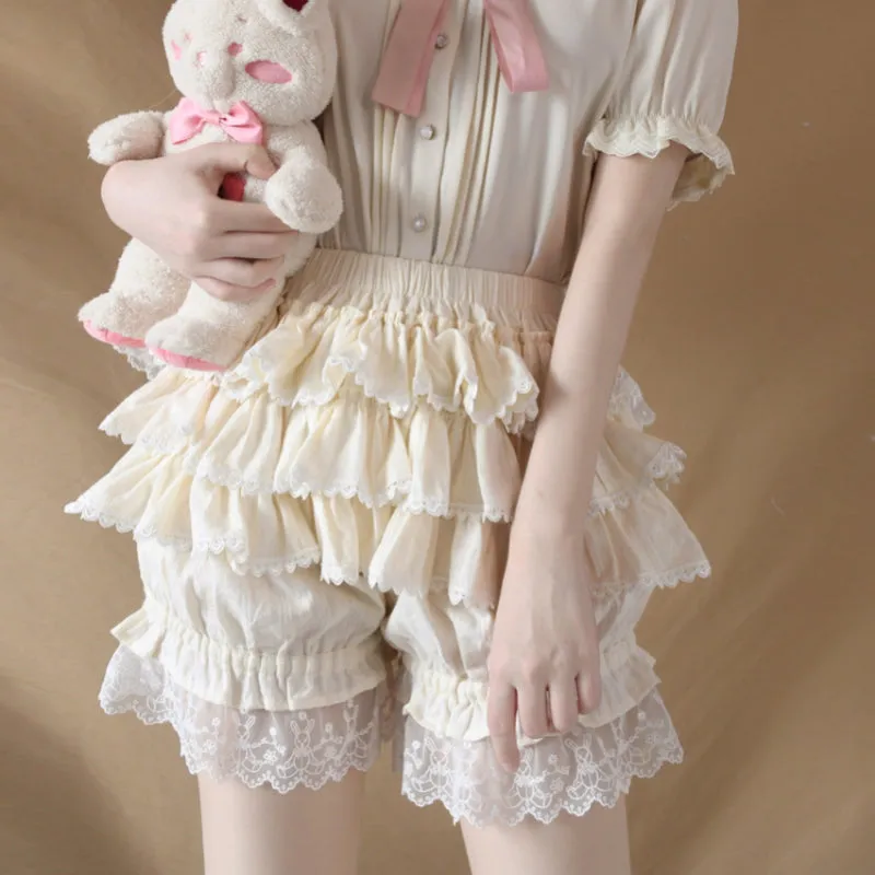 Sweet Beige Bloomer Shorts