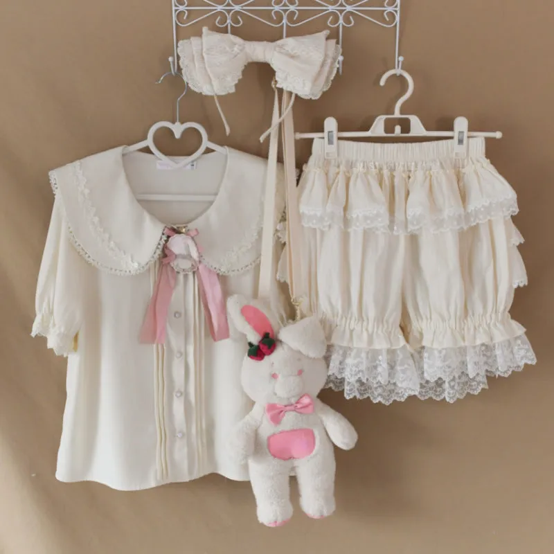 Sweet Beige Bloomer Shorts