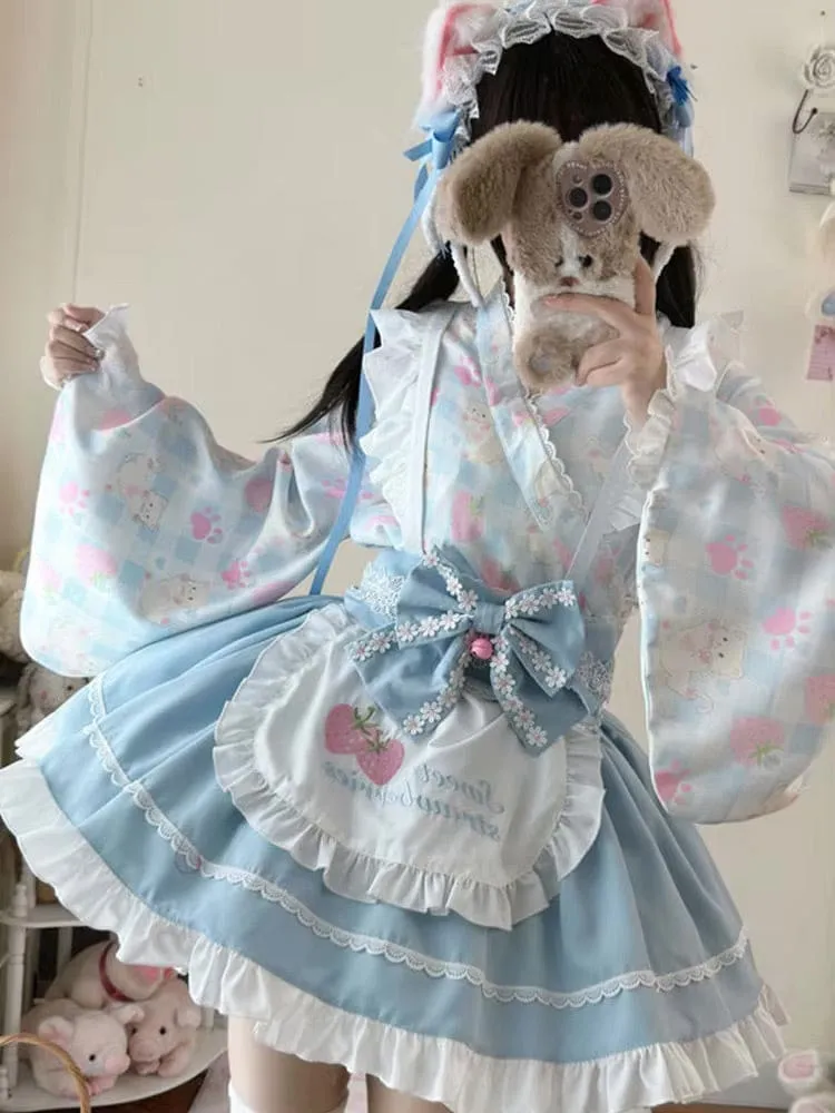 Sweet Strawberry Kimono