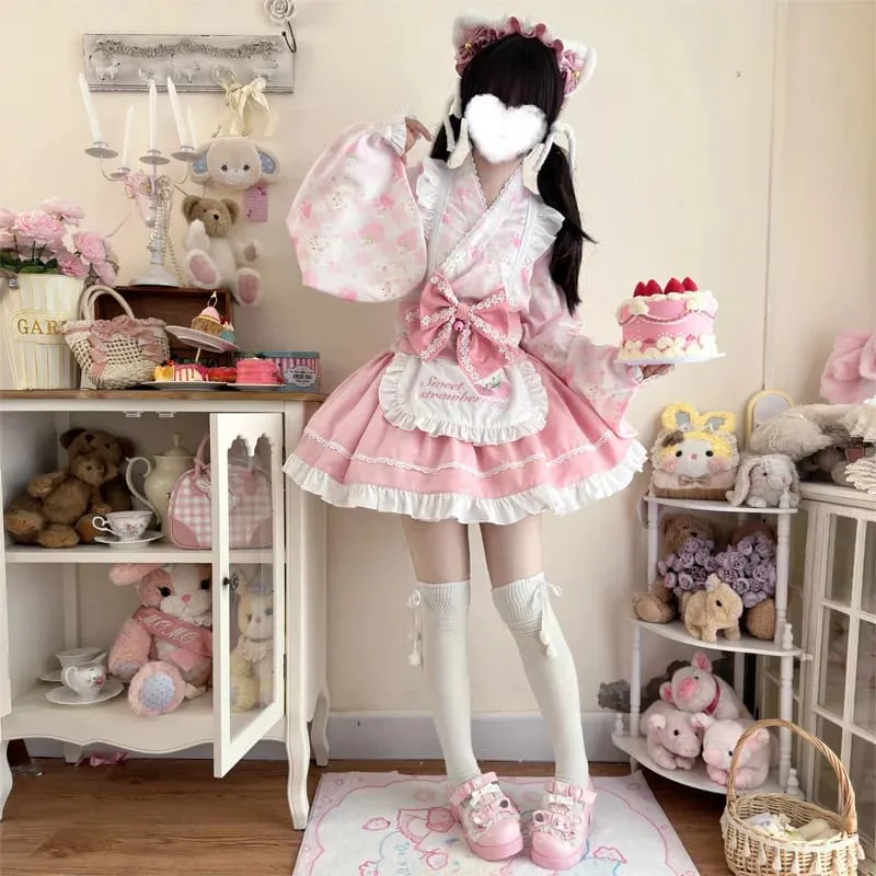 Sweet Strawberry Kimono