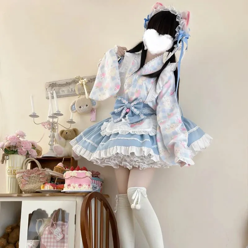 Sweet Strawberry Kimono
