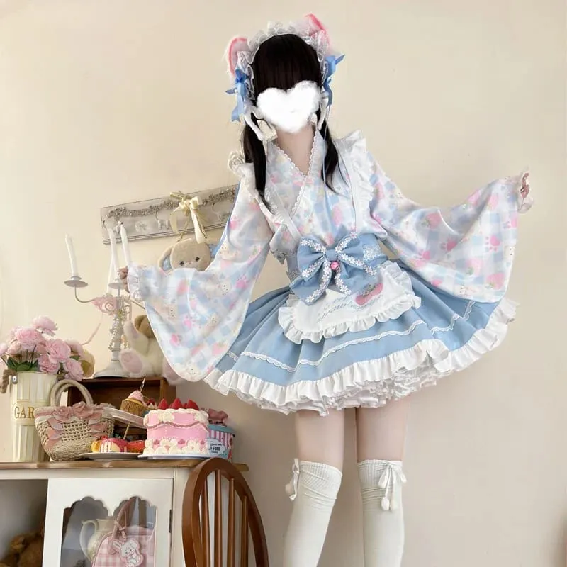 Sweet Strawberry Kimono
