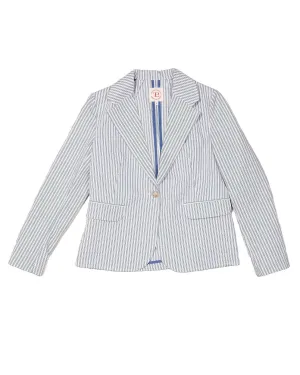 THE LITTLE PROJECT - GEORGIA BLAZER IN PUCKERED STRIPES