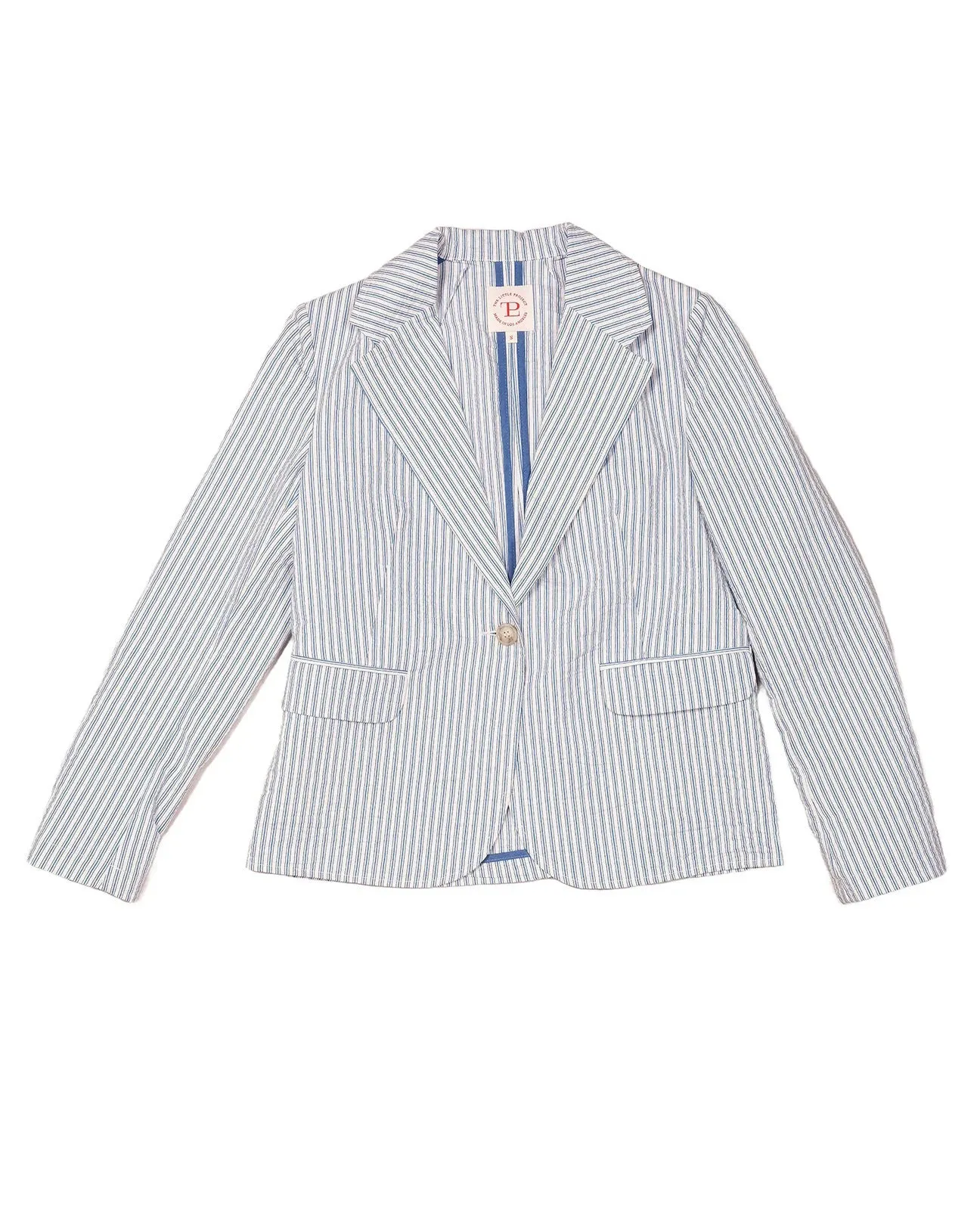 THE LITTLE PROJECT - GEORGIA BLAZER IN PUCKERED STRIPES