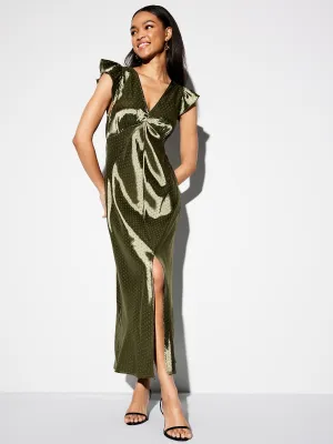 THE OCCASION by Old Navy Flutter-Sleeve Maxi Dress