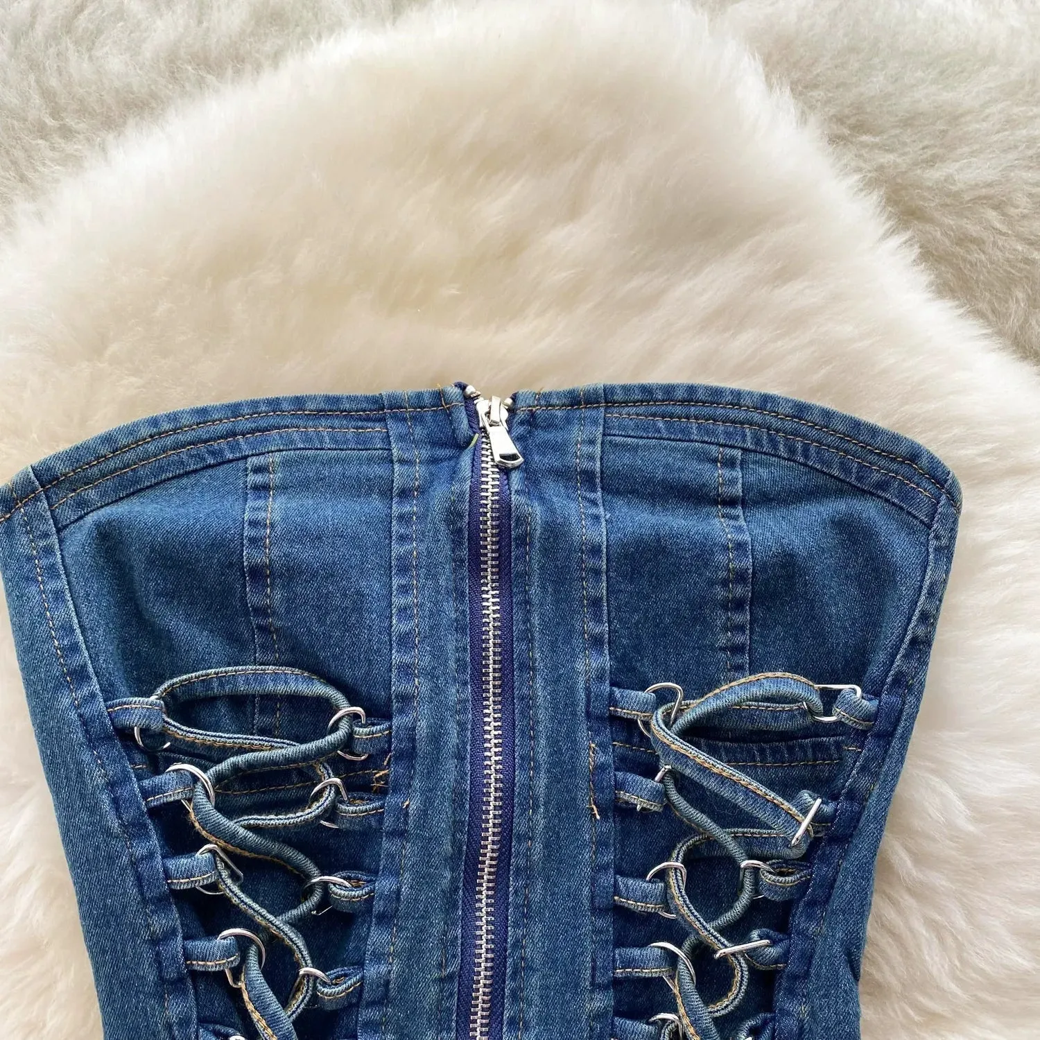 Tiny Denim Dancer Outfit Set