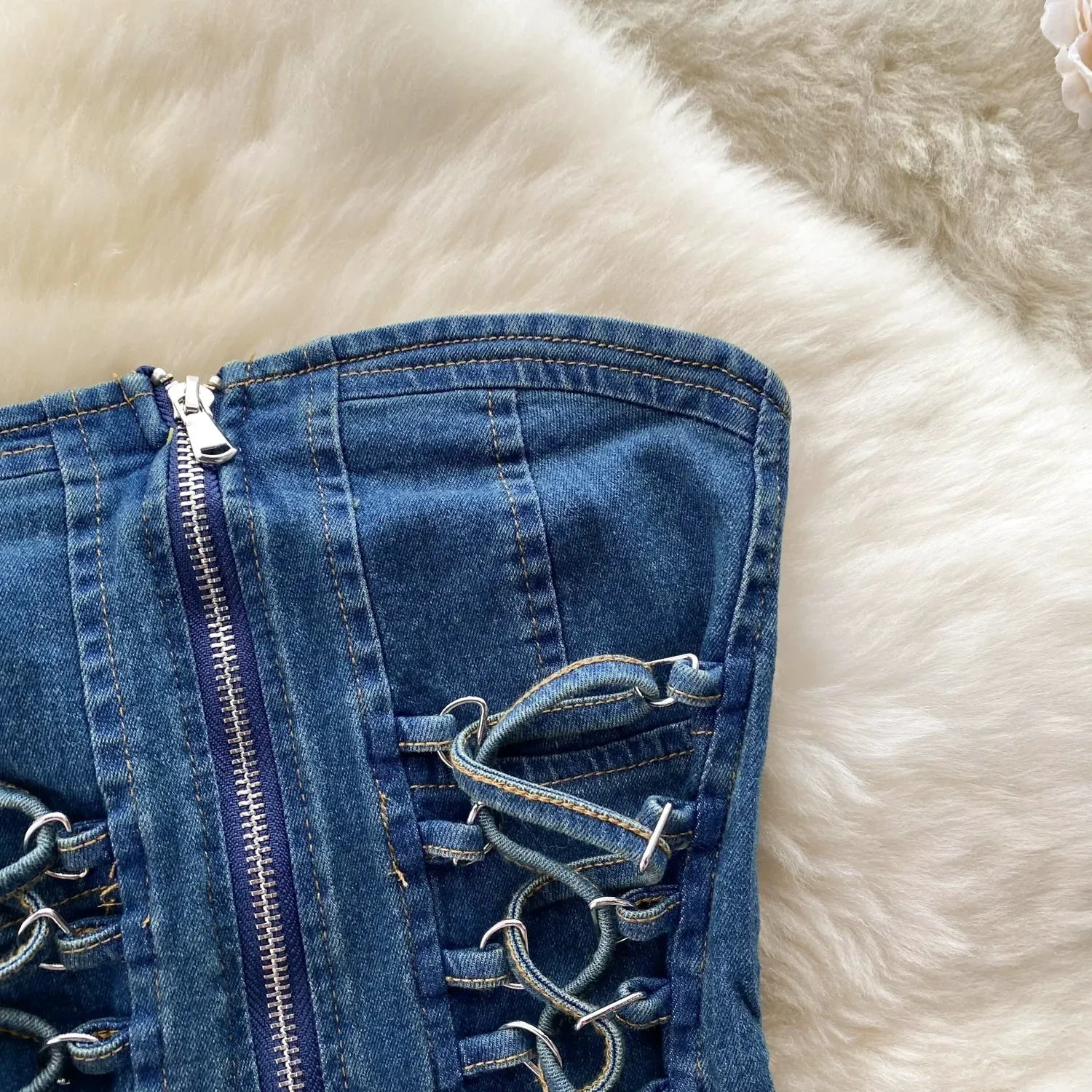 Tiny Denim Dancer Outfit Set