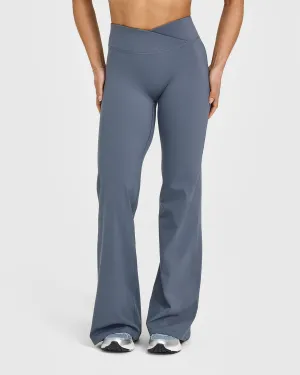 Unified Wrap Flared Bottoms | Granite Blue