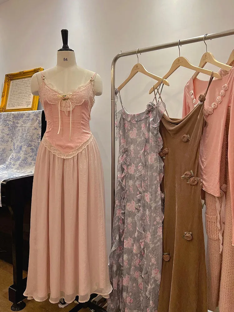 Velvet Fairycore Maxi Dress