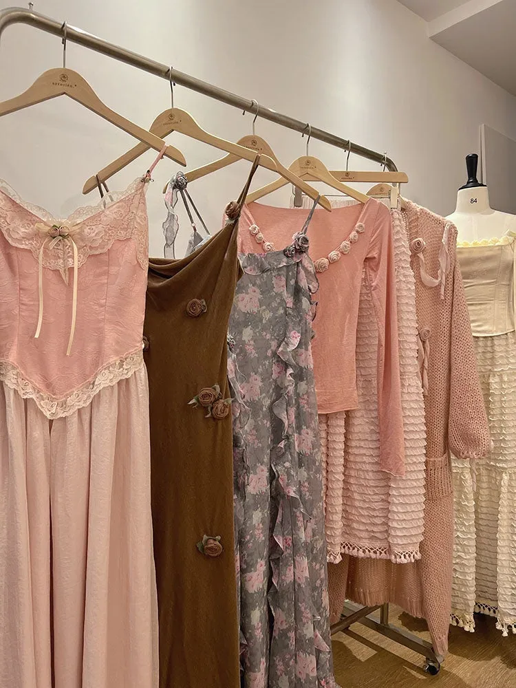 Velvet Fairycore Maxi Dress