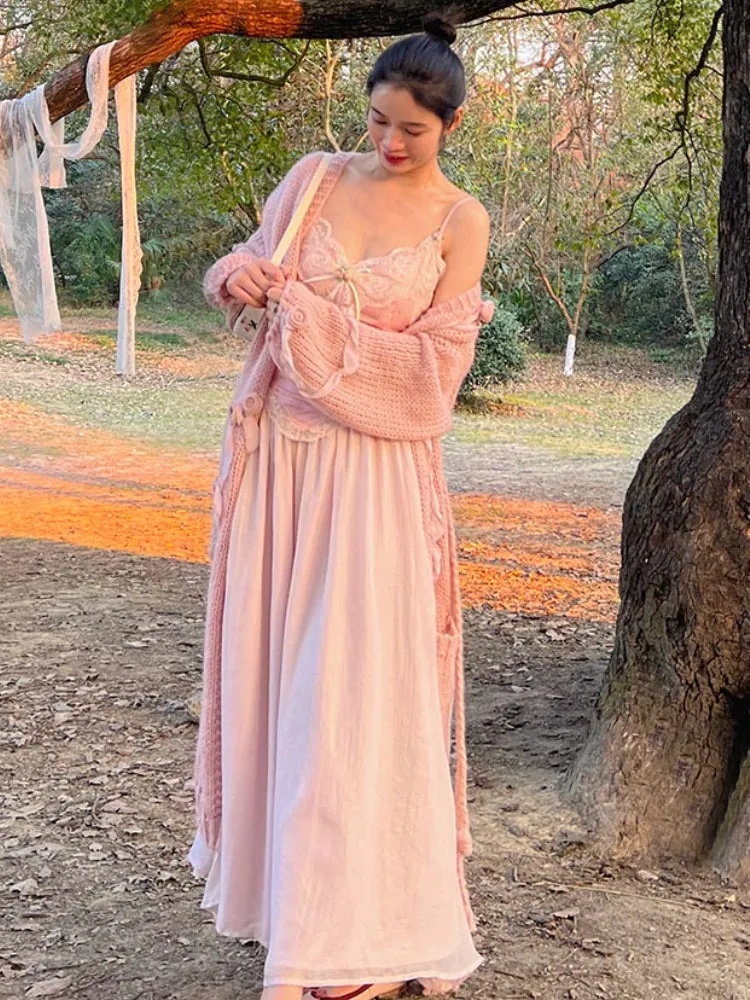 Velvet Fairycore Maxi Dress