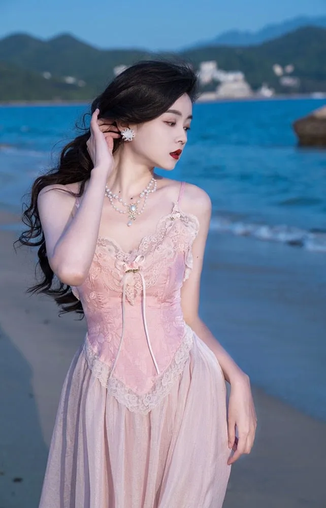Velvet Fairycore Maxi Dress