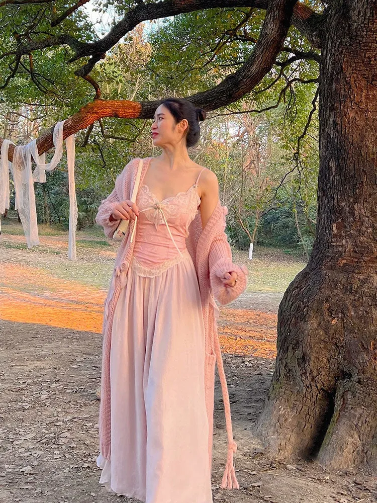 Velvet Fairycore Maxi Dress