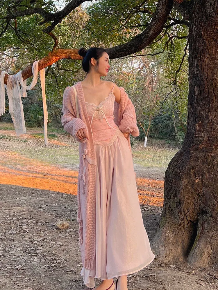 Velvet Fairycore Maxi Dress