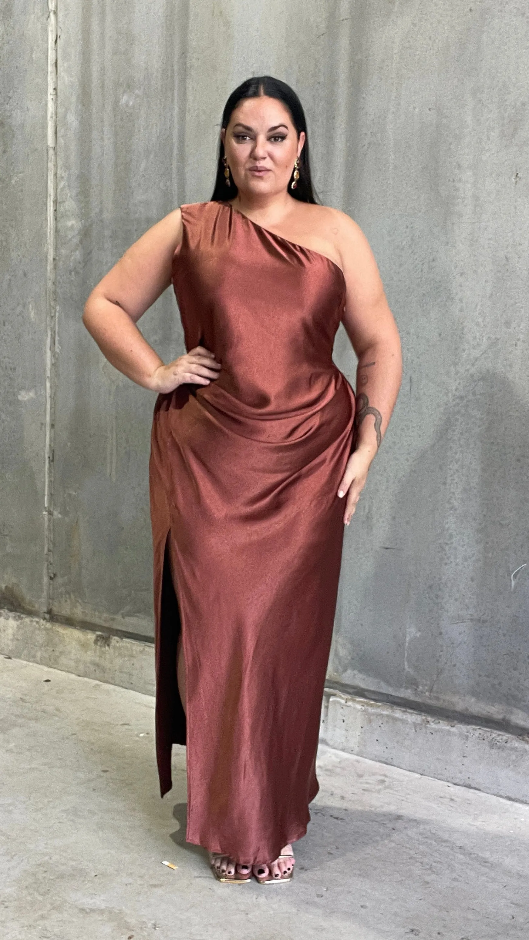 Victoria Maxi Dress - Rust Billy J