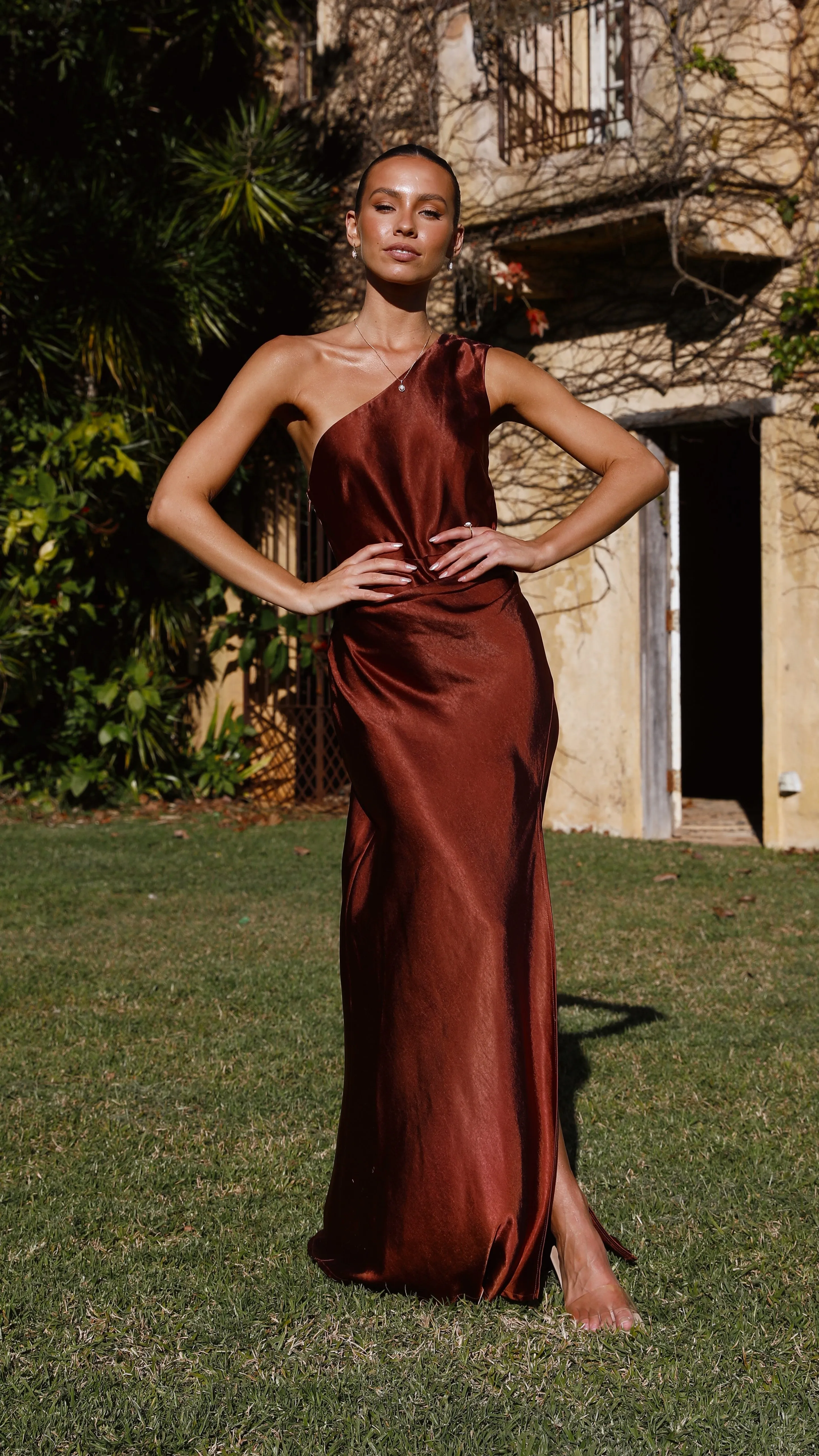 Victoria Maxi Dress - Rust Billy J