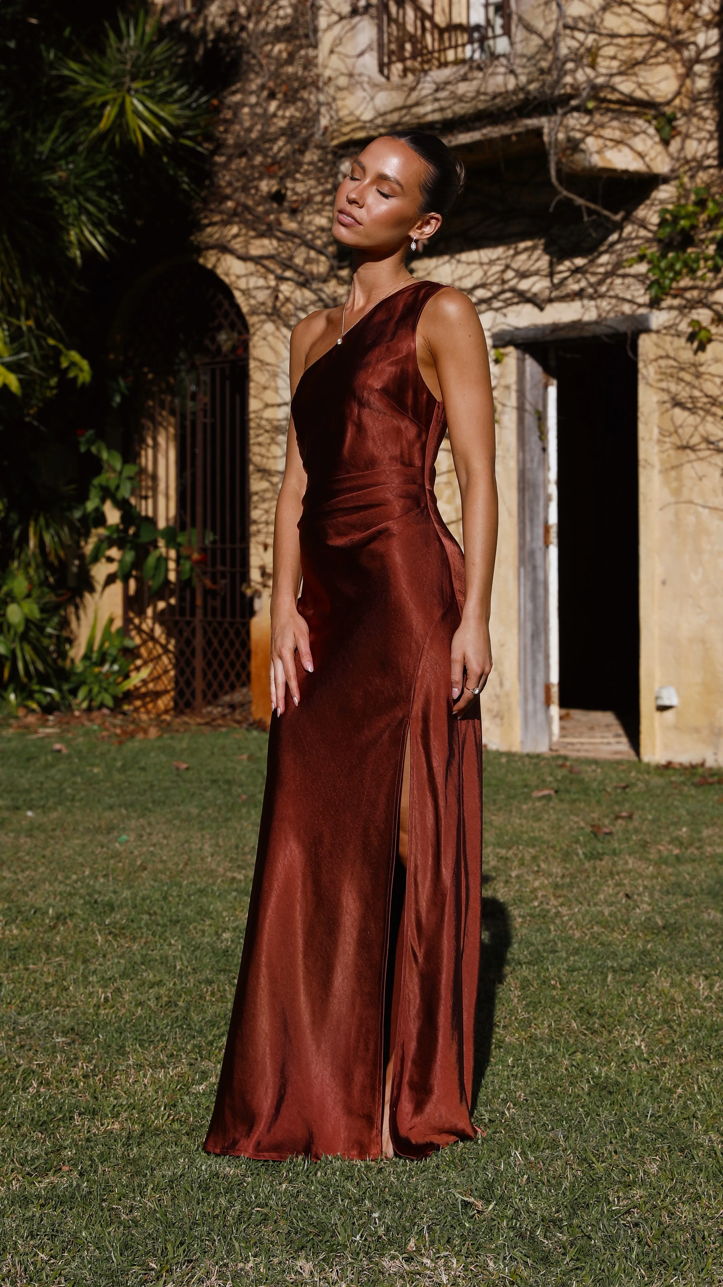 Victoria Maxi Dress - Rust Billy J