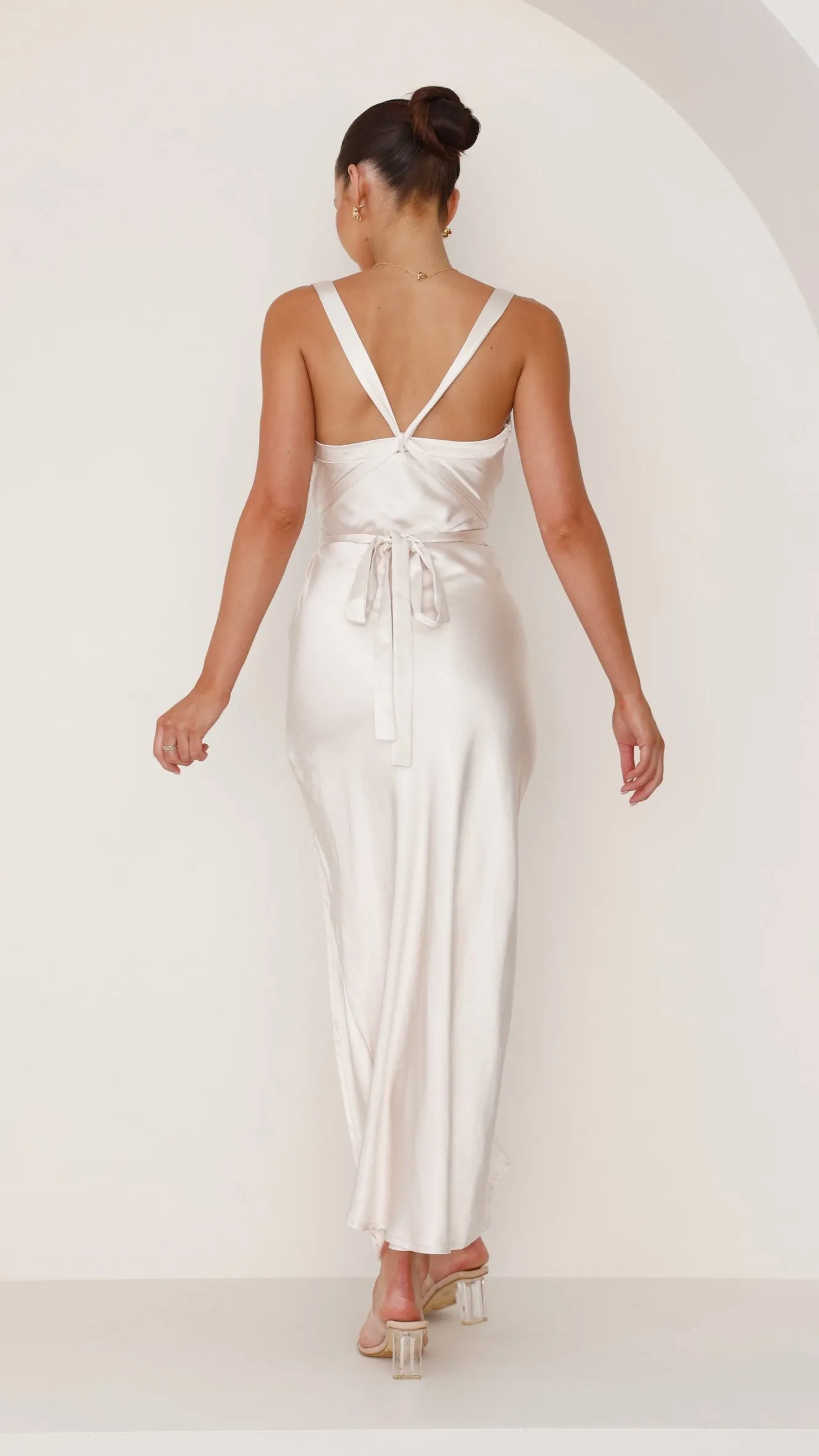 Zendaya Maxi Dress - Champagne Billy J